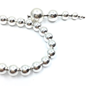 Sterling Silver Beads, Wholesale, 4mm Silver Spacer Beads, 1.1mm Hole, DIY Bracelet Bead, 925 Silver, Italian Silver, Jewelry Making Supply