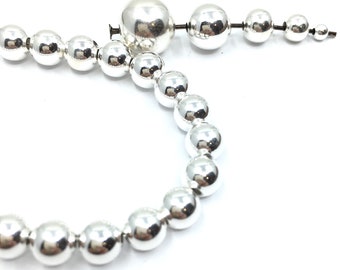 Sterling Silver Beads, Wholesale, 4mm Silver Spacer Beads, 1.1mm Hole, DIY Bracelet Bead, 925 Silver, Italian Silver, Jewelry Making Supply