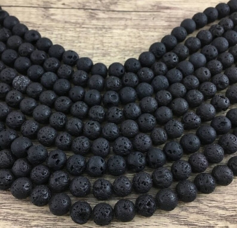 Lava Beads 4mm Lava Beadgem Stone Natural Stones Lava - Etsy