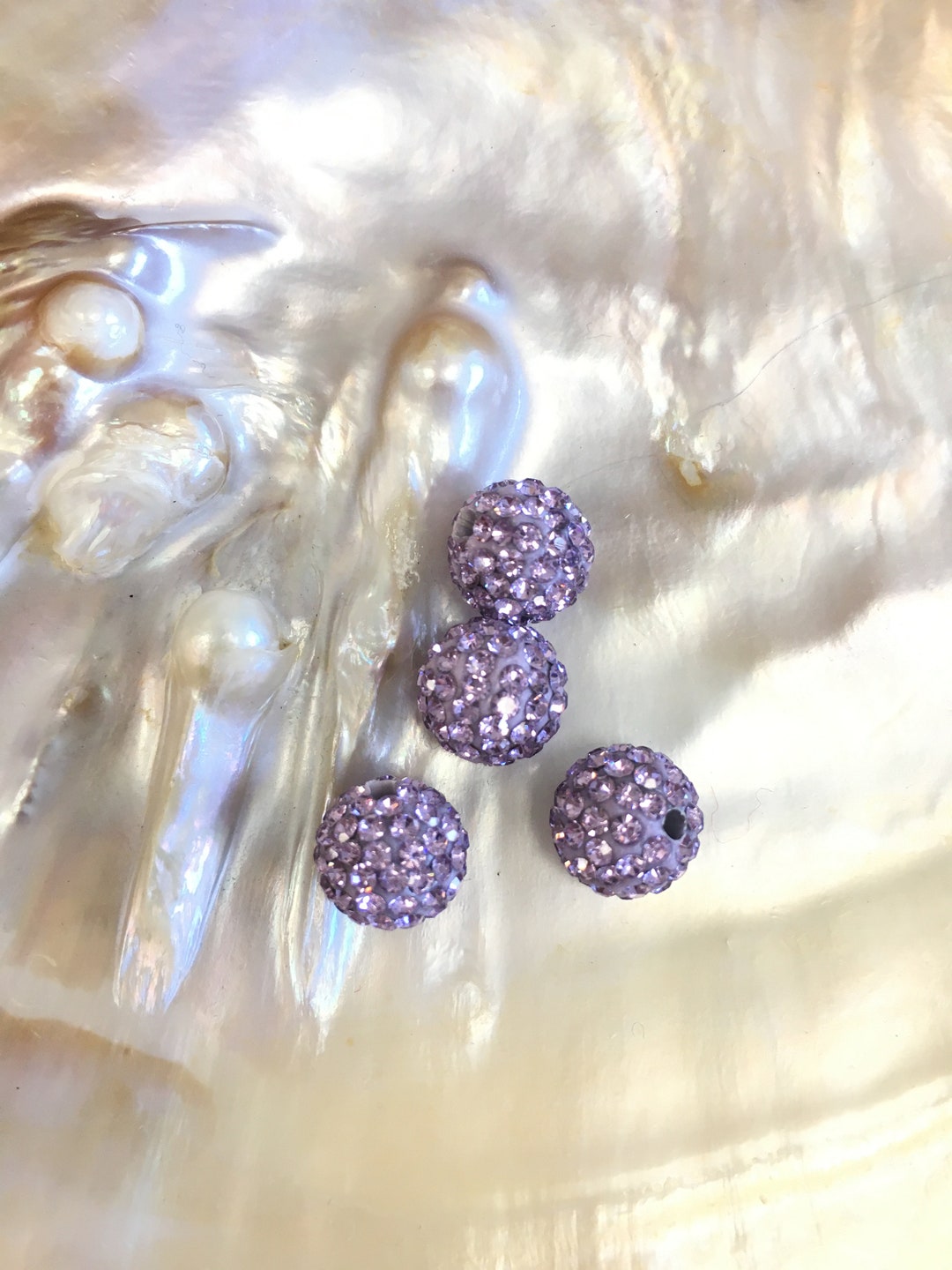 10x Resin Strassperlen 20 Mm – Dunkelblau, Glitzernd, Mit Loch Für DIY Schmuck & Schlüsselanhänger