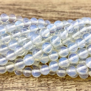 Opalite Beads, White Opalite Beads, Natural Stone Bead, Round Gemstone, Available in 4mm, 6mm, 8mm Beads, 10mm, 12mm, Bellaire Wholesale