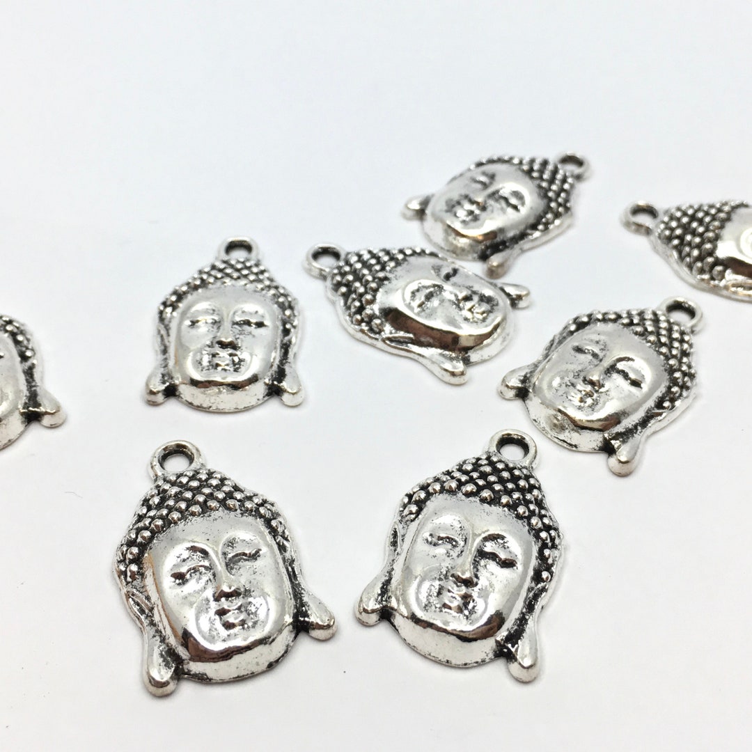 Buddha Charms Alloy Charm Religious Charm 9 Pc Mediation Etsy