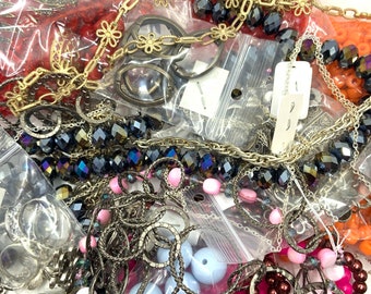 Mystery Grab Bag Sale, Jewelry Lot Sale, Surprise me bag, Assorted Chains, Beads and Findings, 2kg, Unused Jewelry, Bulk buy, Wholesale Lot