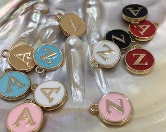 Initial Letter Charm, Letter Alphabets Charms, A to Z Letters double sided, Individual Letter Charms, Bellaire Wholesale, Bulk Buy Charms