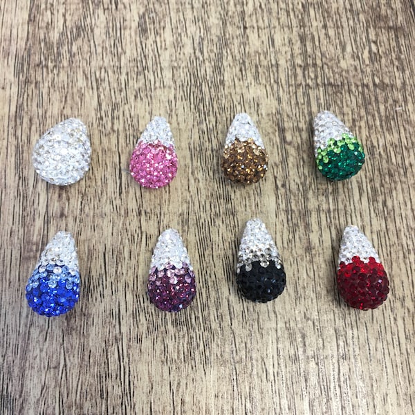 Perles Shamballa Tear Drop, Perles Shamballa, Perles Disco Ball, Perles d’argile polymère, Perles strass pour bijoux de bricolage, Perles de cristal, Fournisseur