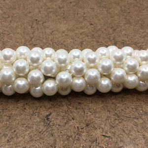 White Shell Pearls, 8mm White Shell Pearl, 10mm, 12mm, 14mm Pearls, Shell Pearl Beads, Round Shell Pearls, Full Strand, Canadian Supplier