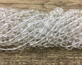 6mm Clear Quartz, Clear beads, Mala Beads, Clear quartz stone, Gem Stones,  Yoga Beads, Natural stone , 6mm Quartz, Canadian Supplier, Bulk
