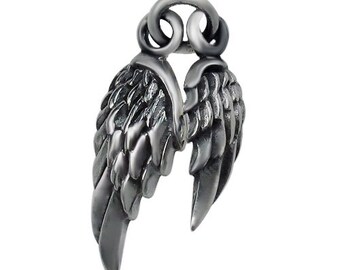 Sterling Silver Angel Wings Charm .925, Angel Charm, Silver Angel Charm, Charms, Angles, Rosary, Canadian Supplier, Bulk Buy, Silver Charm