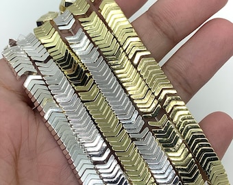 Arrow Spacer Beads, Hematite Arrow Beads, V Shaped Arrow Chevron, DIY Jewelry Making, 6x2mm, Wholesale Supplier