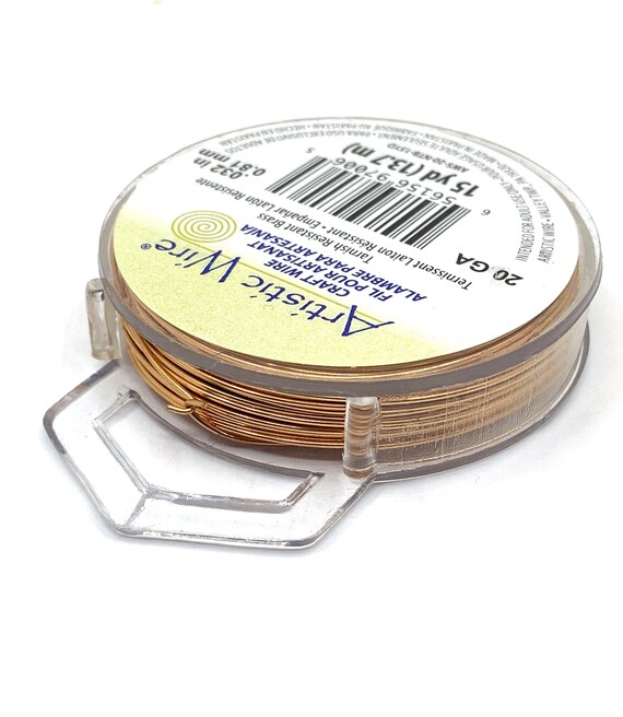 Artistic Wire, Gold Art Wire, 18 gauge wire, Non-Tarnish BRASS, Beading Supplies, 18G, 20G, 22G, 24G, 26G, 28G, Stone Wrapping wire