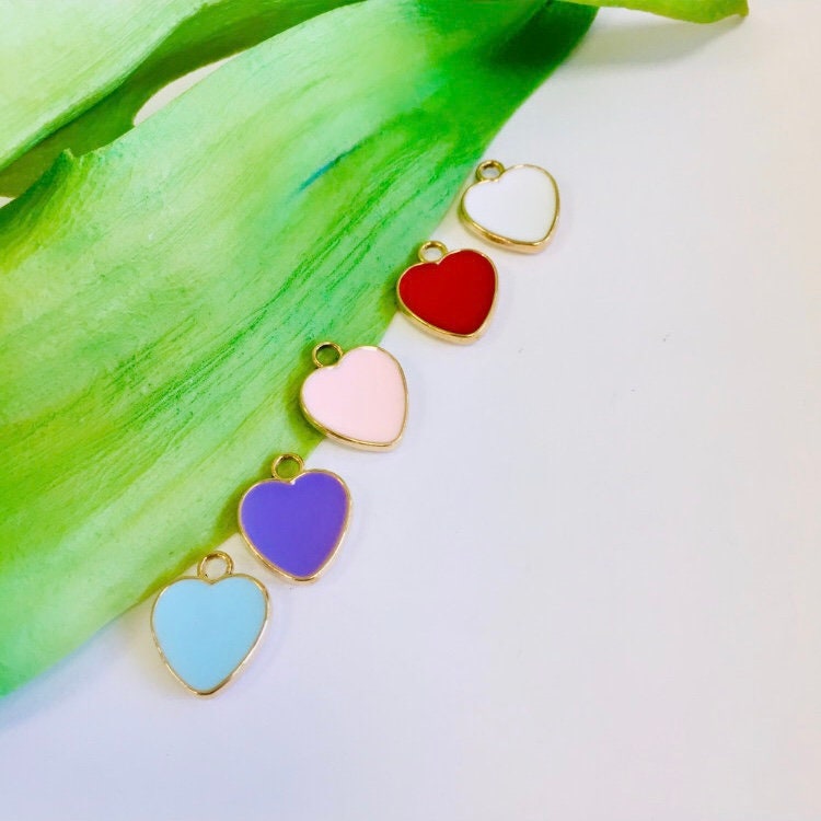 Bulk Wholesale 110pcs Gold Metal Mix Colorful Enamel Charms Jewelry Pendant,for DIY Bracelet Necklace Earrings Handmade Making Accessories