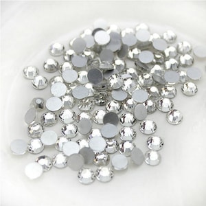 SS34 Flat Back Clear, Flatback, Sparkly Crystals, Flat Back Crystals, flat back rhinestone, wholesale crystals, Bellaire Wholesale