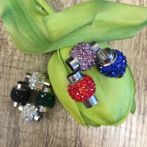 Magnetic Lock Clasp, Jewelry Closure, Cord Lock, Locking end cap, 2 Pcs per order, Rhinestone Crystal Lock, Magnetic Clasps, Bracelet Magnet