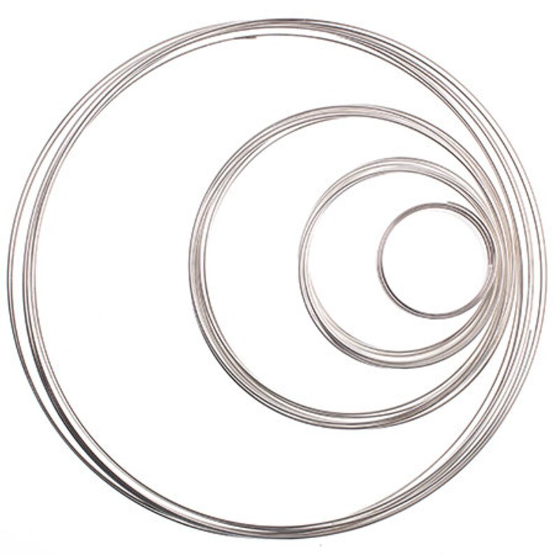 Beadalon Memory Wire Kit .50oz Silver Canadian Bulk Buy Assorted Sizes