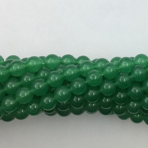 Hunter Green Jade Stone, 15inch Full Strand Jade Bead, natural jade, 4mm, 6mm, 8mm, 10mm  Yoga Bead, Mala Bead,  Jade, Canadian
