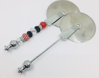 European Beadable Pizza Cutter, Decorative Pizza Cutter, Fancy Pizza Cutter, Without Beads, Canadian Supplier, Bellaire Wholesale