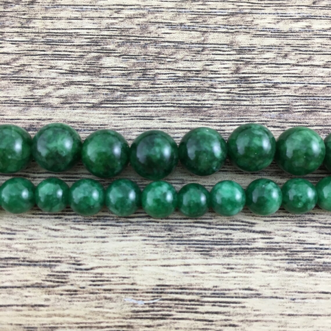 Milky Dark Green Jade Stone Good Luck Jade Bead Natural Etsy Canada