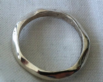 Sterling Silver Sand Ripple Ring
