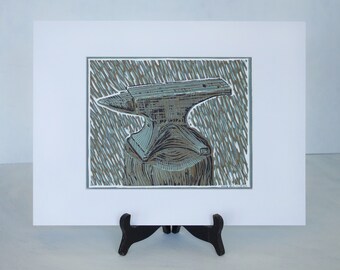 Original Reduction Linocut