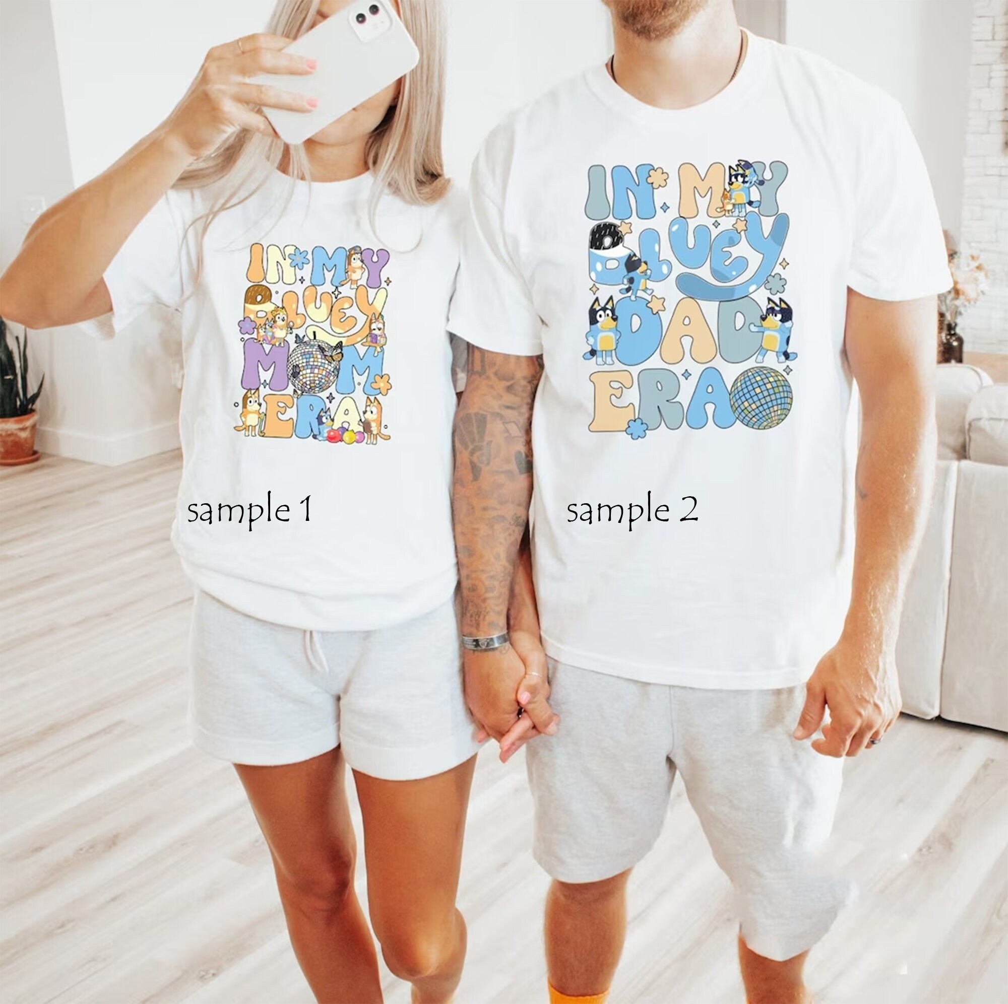 Bluey Inspired Toy Names Unisex Soft T-Shirt- Bluey Dad Shirt- Bluey Shirt Adult- Bluey Birthday Shirt- Funny Tshirt- Unique Gift for Mom