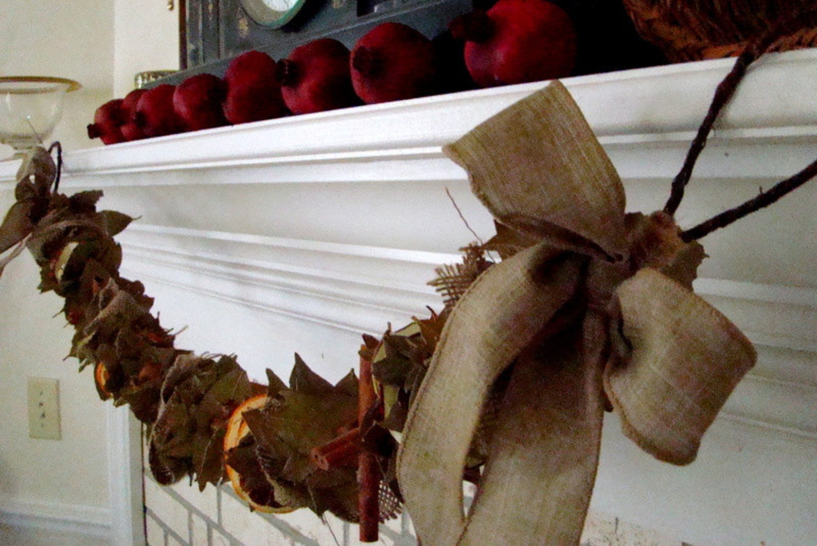 Holiday Garland Dried Fruit and Spice Garland Apple and Etsy
