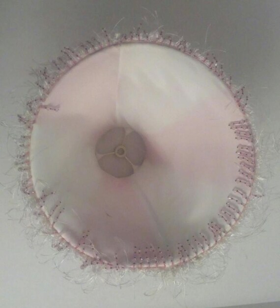White fur lamp shade deals