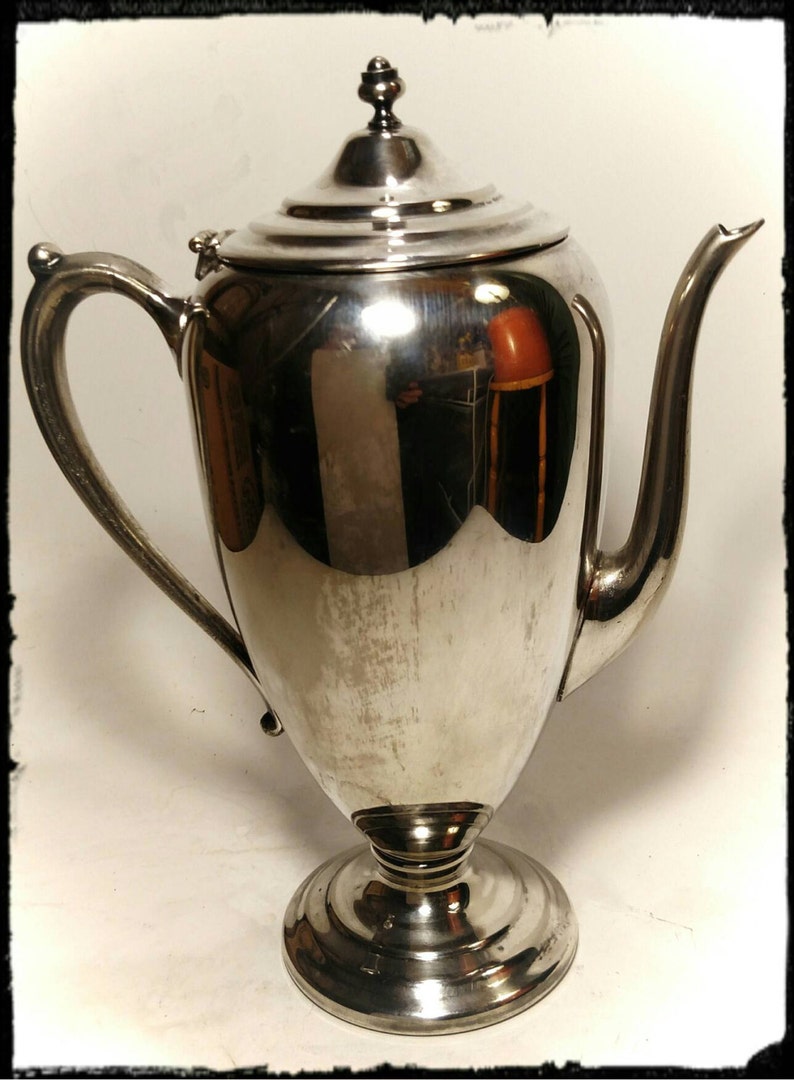 Collectible Keystoneware Silver Plated Coffee Server, Teapot/ Silver Teapot/ Breakfast Server