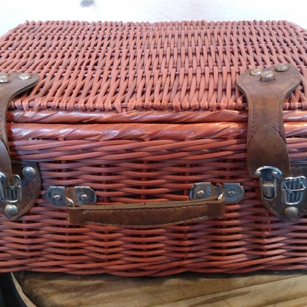 Wicker Picnic Basket Etsy