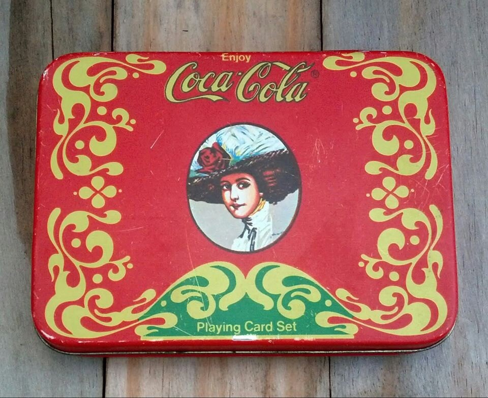 Collectible Coca Cola Playing Card Tin / Collectible Tin / Etsy