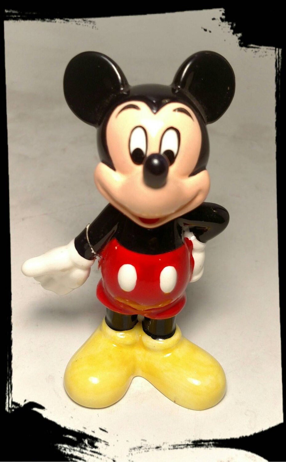 Collectible Mickey Mouse Figurine / Disney Knick Knack / Disneyana