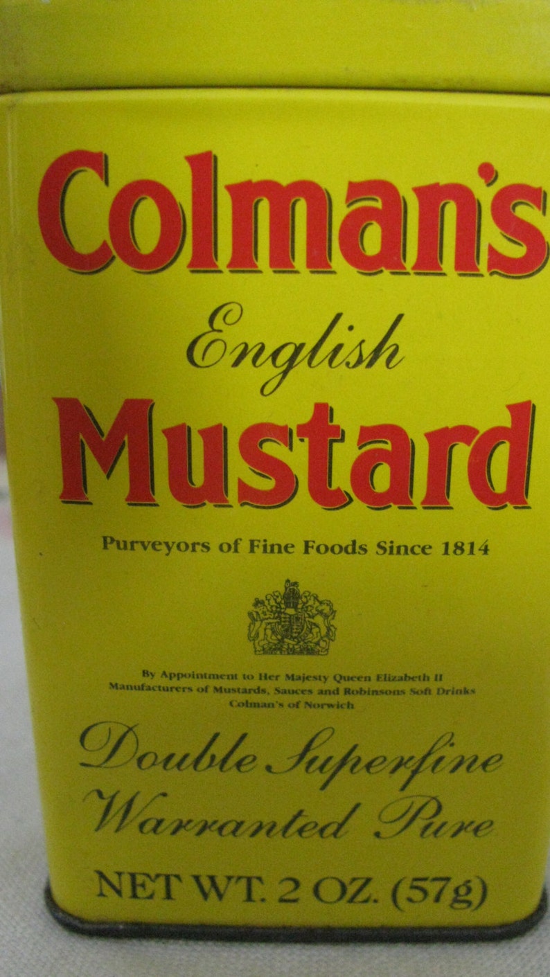 Collectible Colmans English Mustard Tin 2oz Tin / Spicy Etsy