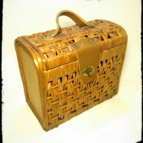 Wicker Lunch Box Etsy