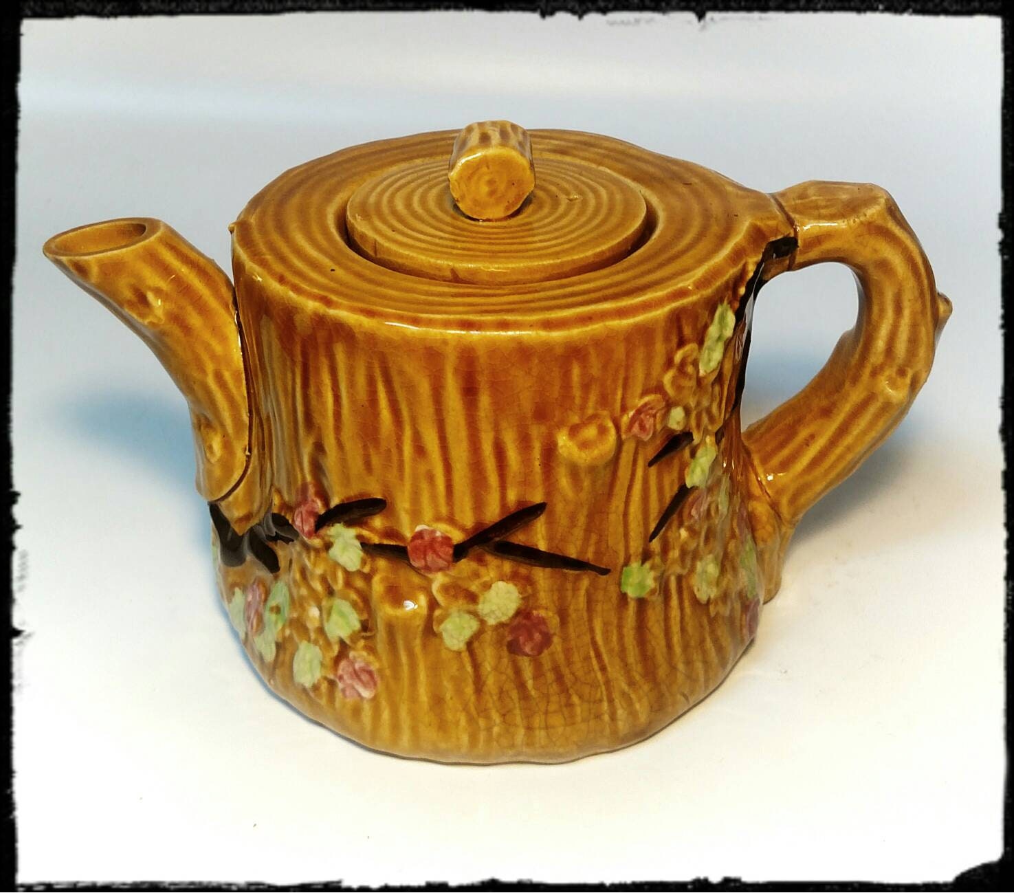 Ceramic Stump Teapot / Collectible Teapot / Ceramic Stump Etsy