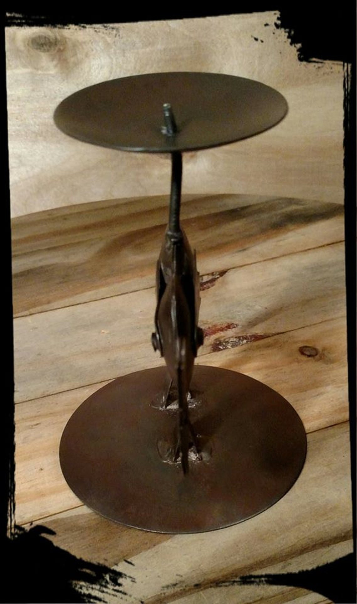 Collectible Metal Elephant Candle Holder / Office Decor / Hand Crafted