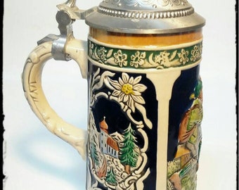 Vintage Jerz Stein Gertz Handarbelt 2 Stein / German Stein / F1758