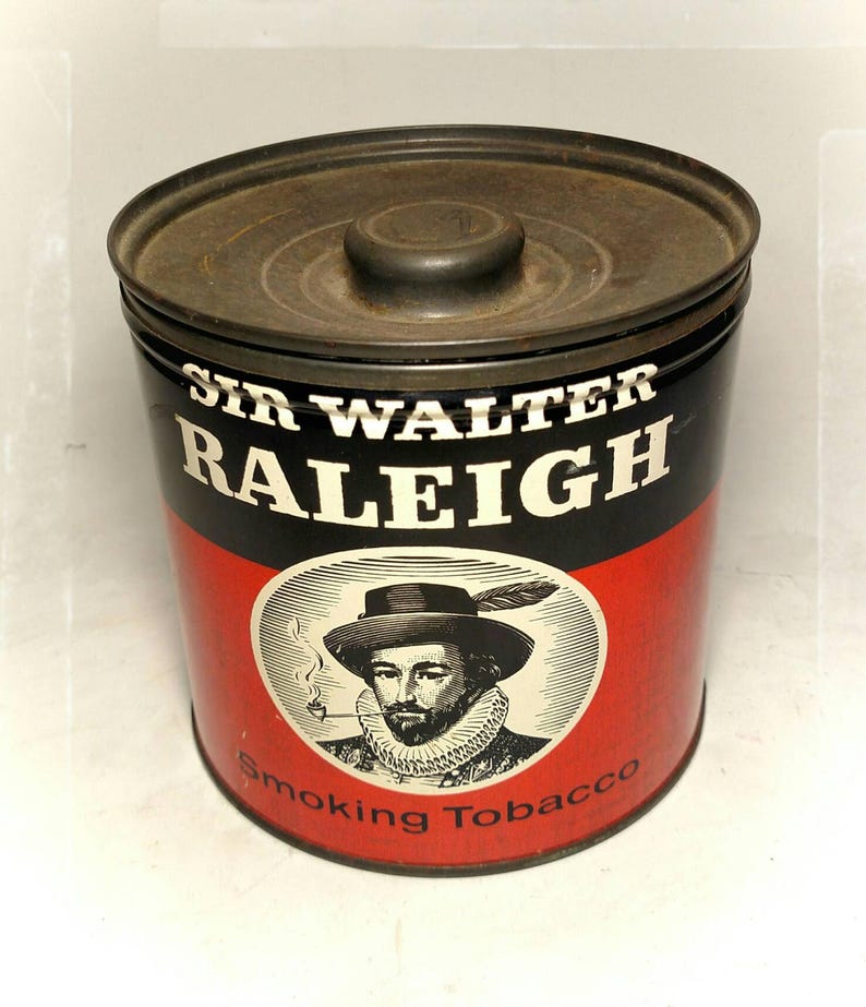 Vintage Sir Walter Raleigh Tobacco Tin / Collectible Etsy