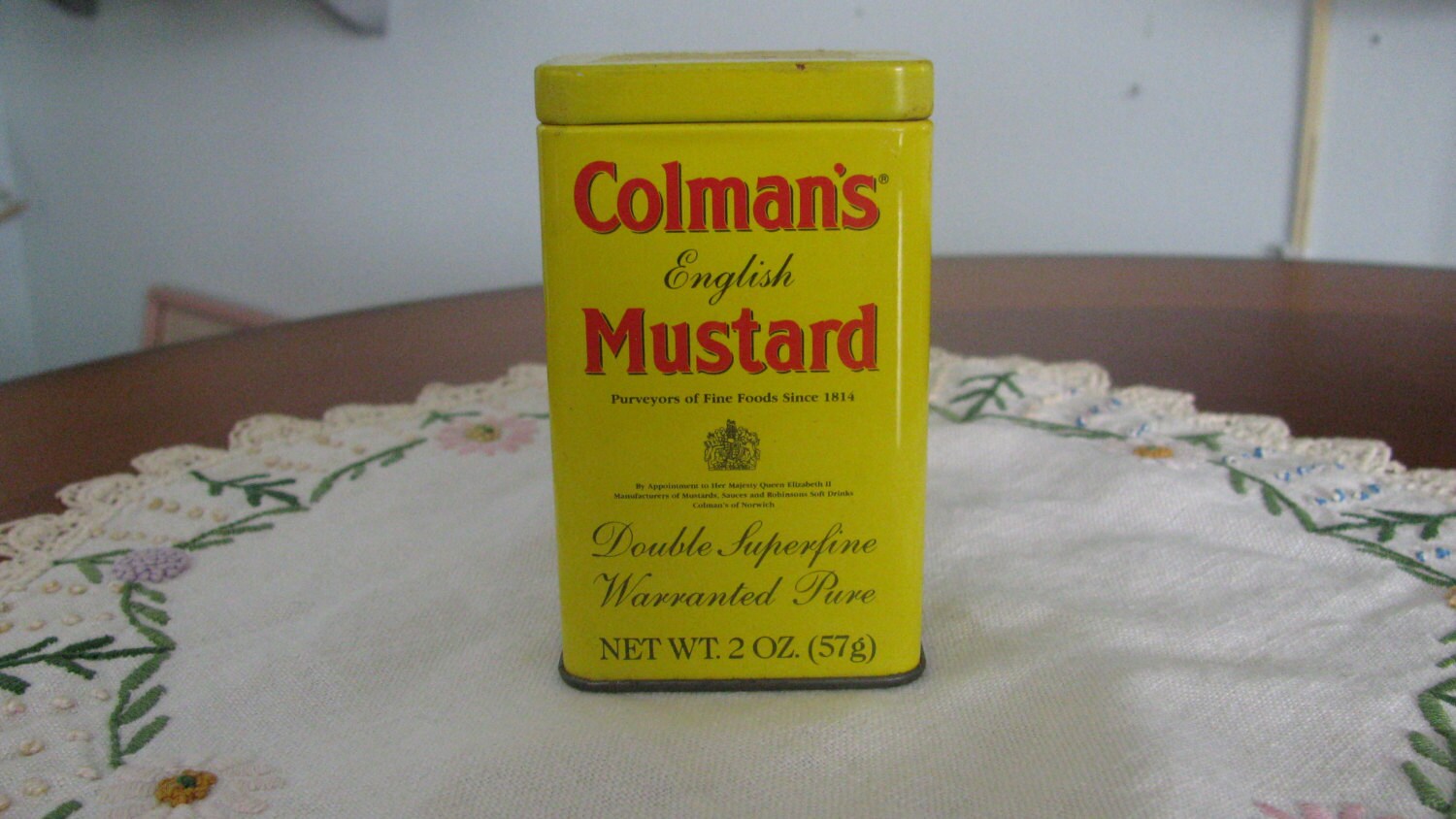 Collectible Colmans English Mustard Tin 2oz Tin / Spicy Etsy