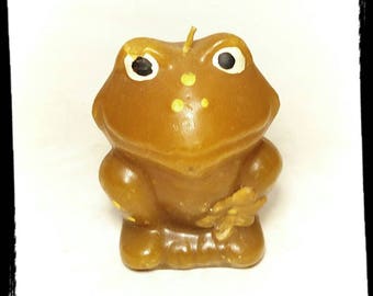 Collectible Wax Frog Candle / Collectible Frog  / Small Brown Wax Frog / Wildlife in Wax / Colorful Frog / Best Gift Idea/ F1856