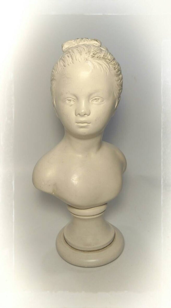 Vintage Alexander Backer Co Bust/ Chalkware Girl Bust / | Etsy