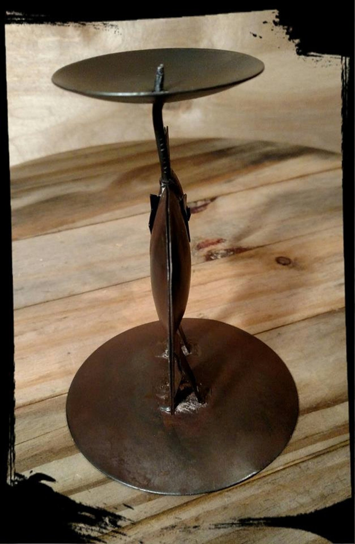 Collectible Metal Elephant Candle Holder / Office Decor / Hand Crafted