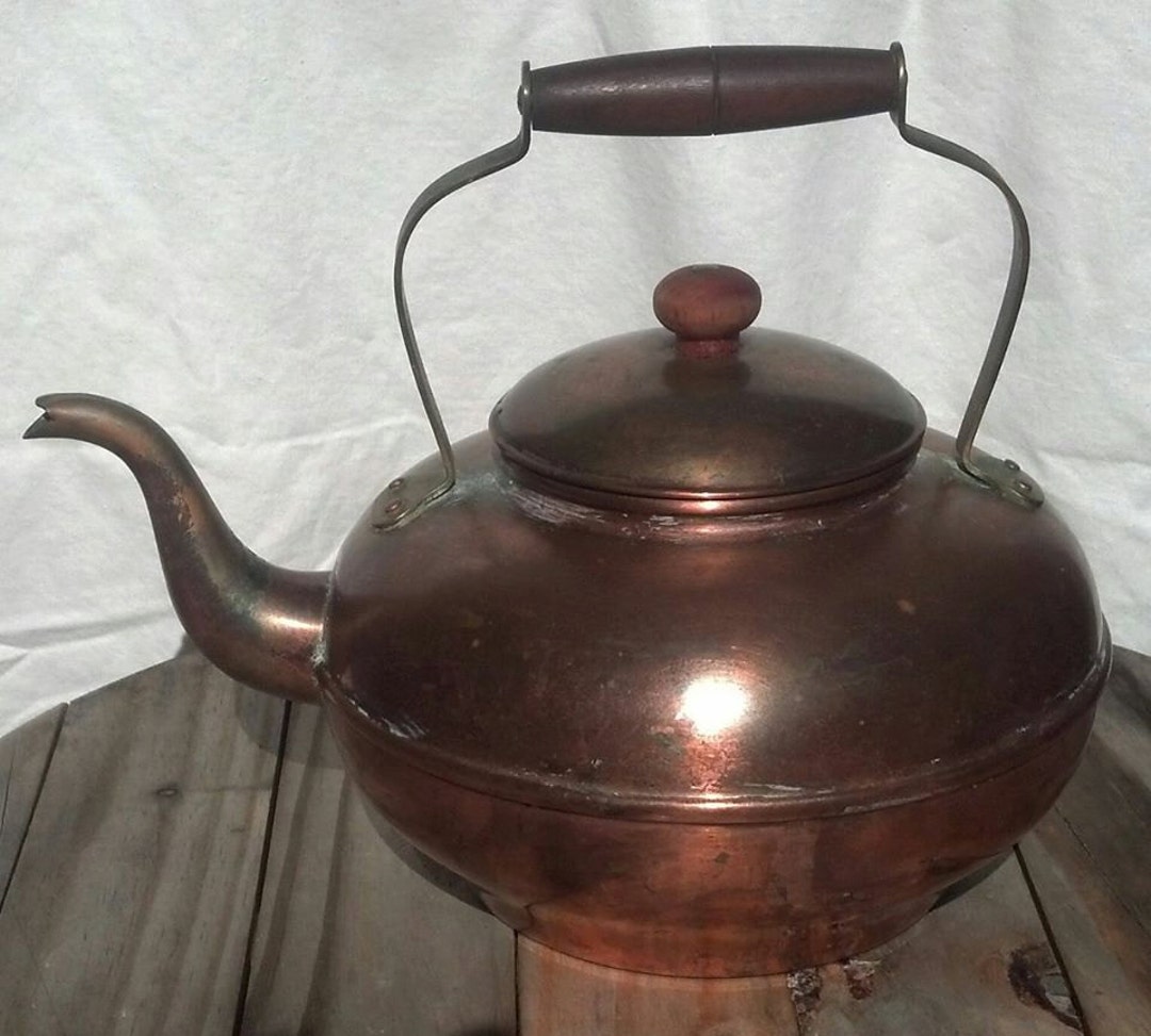 Vintage Targus Copper Tea Kettle Made in Portugal R57 / Copper Kettle