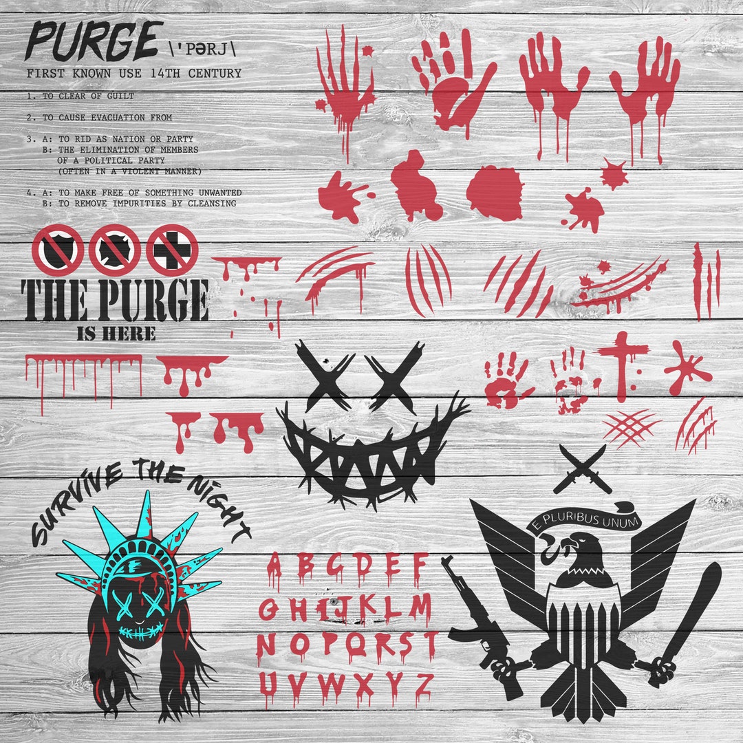 The Purge SVG Purge Movie SVG Halloween Svg Halloween Costume Svg Purge
