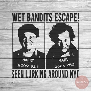 Wet Bandits Wanted Poster - Christmas - Sticker