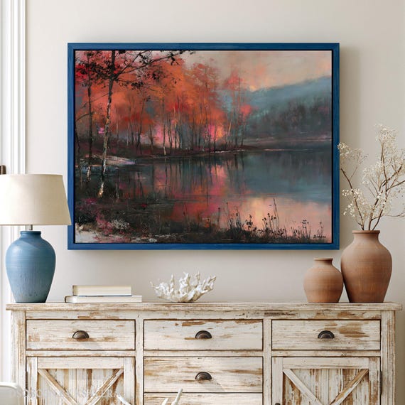 Autumn Wall Art Print, Large Home Decor (Framed Canvas, Metal, Acrylic, Photo board) | DS0805N