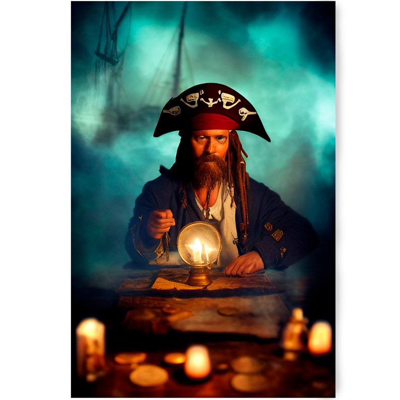 Pirats DS0014 Limited edition 10 Print set of 4 sheets synthography Printed on glossy premium fine art photo paper 20x30 cm imagem 6