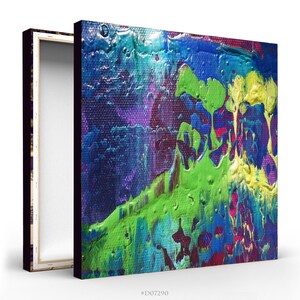 Colorful Abstract Giclee Print - Extra Large Fine Art Print on Canvas - abstract canvas art - D07290 - mid century modern wall art