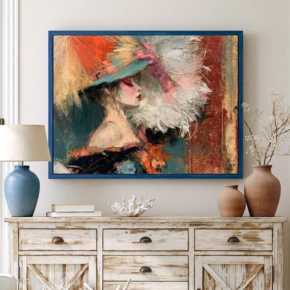 Portrait Wall Art Print, (Framed Canvas, Metal, Acrylic, Photo board) | Large Home Decor DS0805D