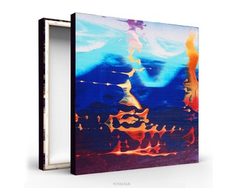 Colorful Abstract Giclee Print - Extra Large Fine Art Print on Canvas - abstract canvas art - D06568 - mid century modern wall art