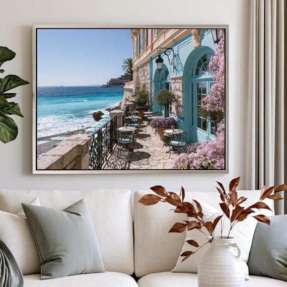 Mediterranean Wall Art Print, (Framed Canvas, Metal, Acrylic, Photo board) | Large Photography Decor DS0804B