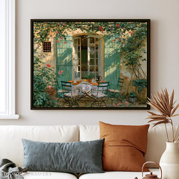 Dinner Wall Art Print, (Framed Canvas, Metal, Acrylic, Photo board) | Made in USA DS0805I